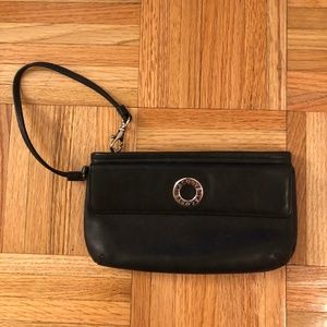Lacoste Black Leather Clutch